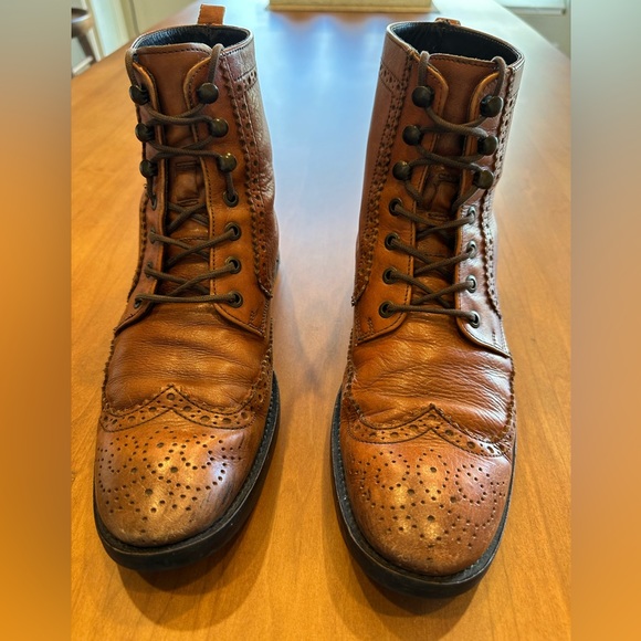 a.testoni Wing Tip Brogue Boots - Picture 7 of 12